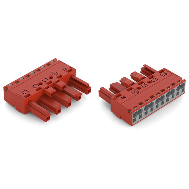 WINSTA gniazdo 3-torowe czerwone