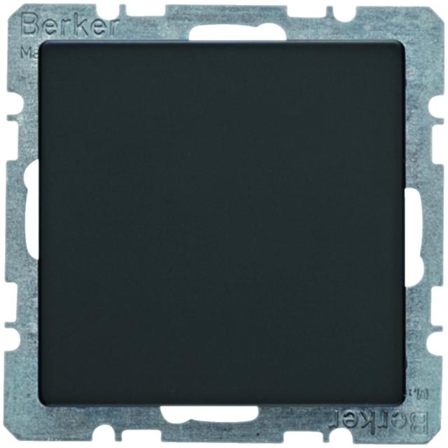 BERKER Q.x Zaślepka z płytką czołową z cokołem i pazurkami antracyt aksamit lakierowana 6710096086 H