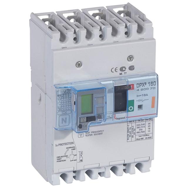Wyłącznik Z Wyzwalaczem Termiczno-Magnetycznym DPX3 160 4P 16A 25Ka Z Zab. R-Pr. 420070 LEGRAND