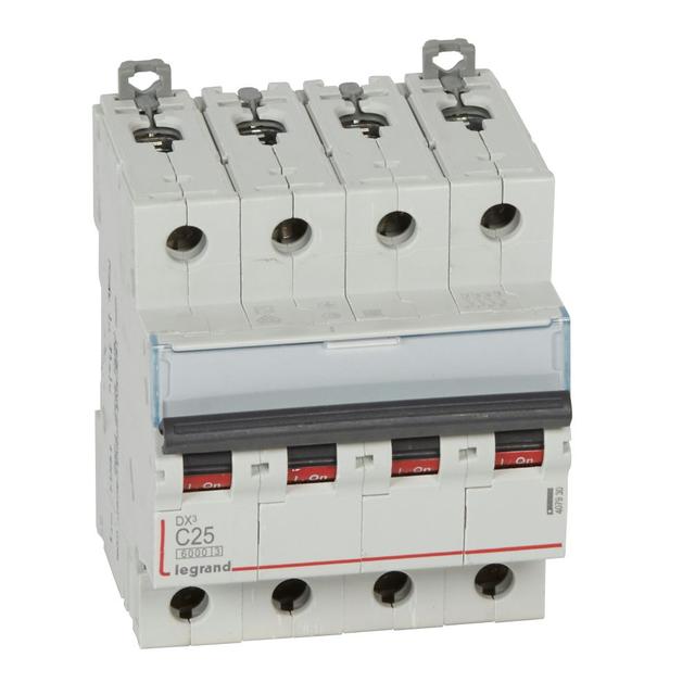 Wyłącznik Nadprądowy S 304 4P C25A 6kA DX3 407930 LEGRAND