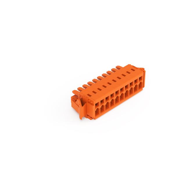 MCS-MINI Classic gniazdo 10-bieg. pomarańczowe raster 3,81 mm /50szt./ WAGO