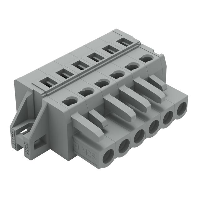 Gniazdo MCS‑MIDI Classic 6‑biegunowe szare raster 5mm 231‑106/031‑000 /50szt./ WAGO