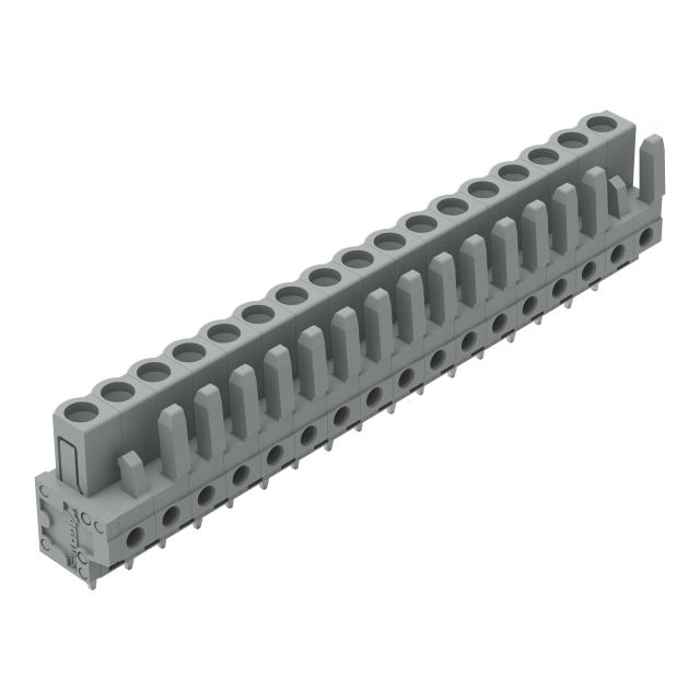 MCS-MIDI Classic gniazdo 17-bieg. szare raster 5 mm /25szt./ WAGO
