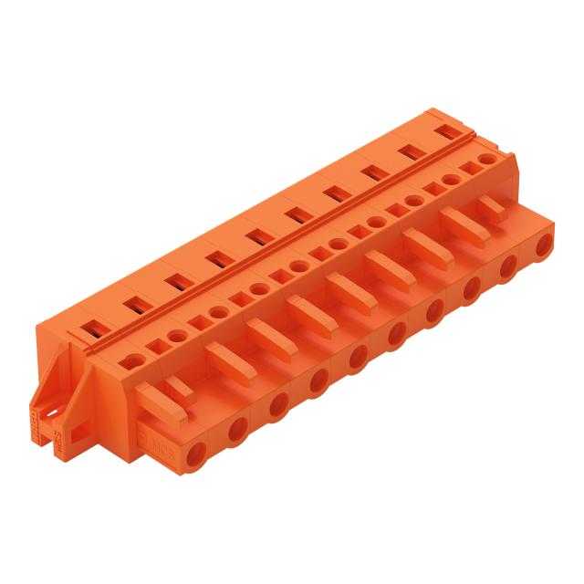 MCS-MIDI Classic gniazdo 10-bieg. pomarańczowe raster 7,62 mm /25szt./ WAGO