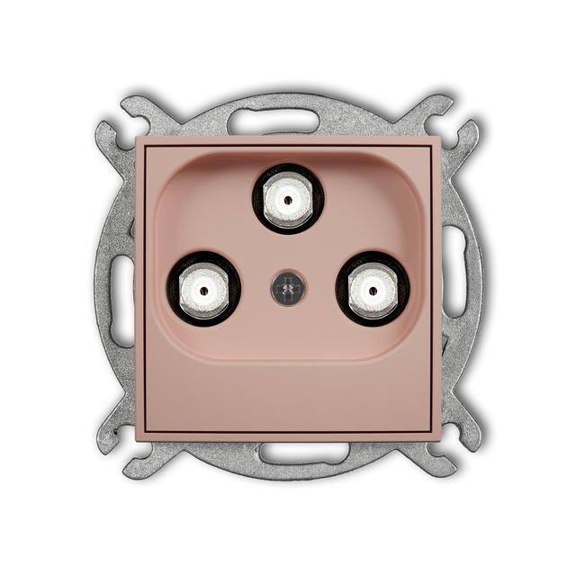 MINI Mechanizm gniazda multimedialnego 3F DATA (Vectra) łososiowy
