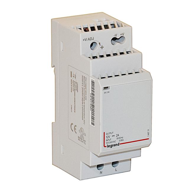 MODUŁOWY JEDNOFAZOWY ZASILACZ IMPULSOWY DC 12V - 24W, Legrand