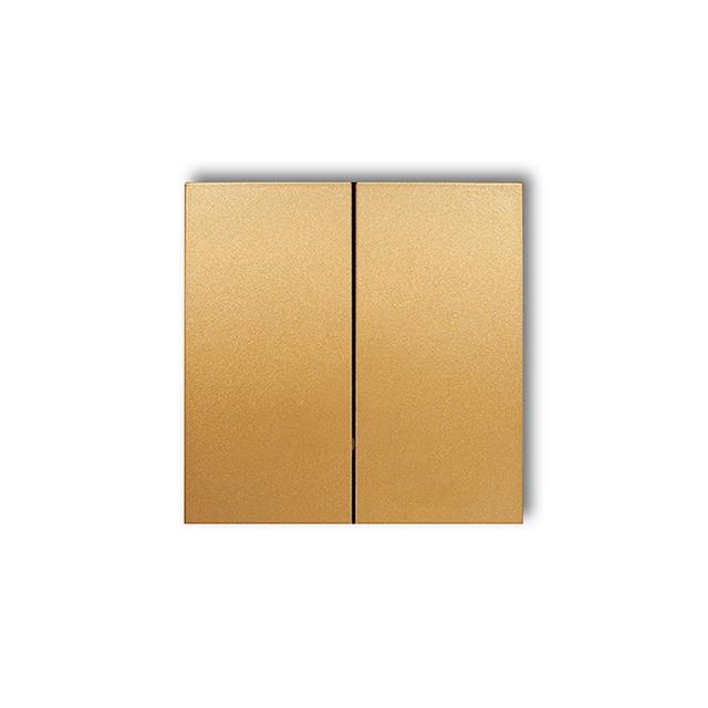 Klawisze podwójne do łączników DECO, ICON, MINI (komplet dwóch sztuk) złoty 29DKL-2 KARLIK