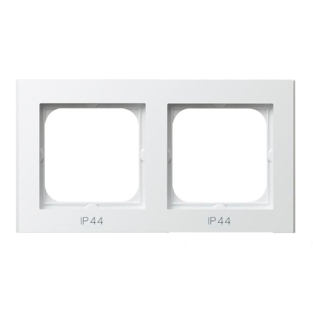 SONATA Ramka podwójna do łączników IP-44 - kolor biały