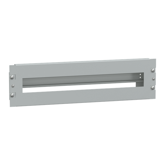 Panel przedni pod aparaturę modułową 19, 3U, blacha stalowa, RAL7036