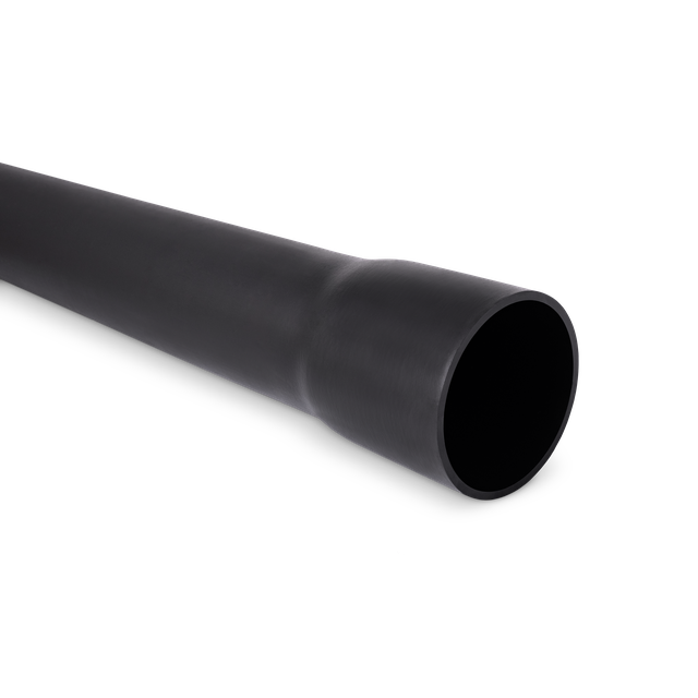 Rura SRS osłonowa sztywna z kielichiem ROS-M (RHDPE) 160/8 - czarna 11039 TT PLAST