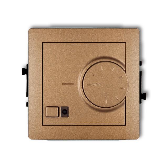 DECO Elektroniczny regulator temperatury z czujnikiem powietrznym złoty metalik 8DRT-2 KARLIK