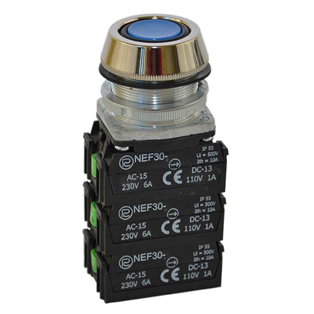 Przycisk NEF30-UK3X3Y niebieski W0-NEF30-UK 3X3Y N PROMET