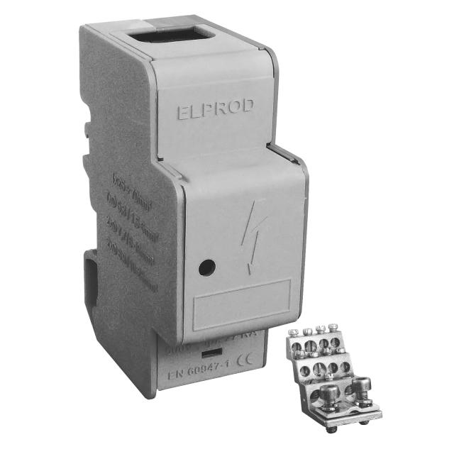 ELP-LBR160A ,  Modułowy blok rozdzielczy jednobiegunowy, szary