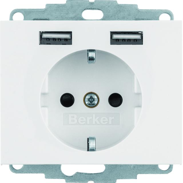 "K.1 Gniazdo SCHUKO z gniazdem ładowania USB 2,4 A