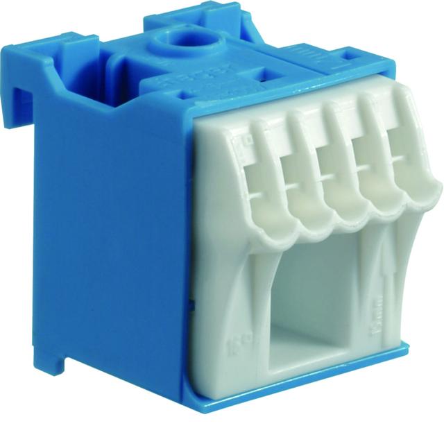 QuickConnect Blok samozacisków neutralny niebieski 1x16+5x4mm2 szer. 30mm KN06N HAGER