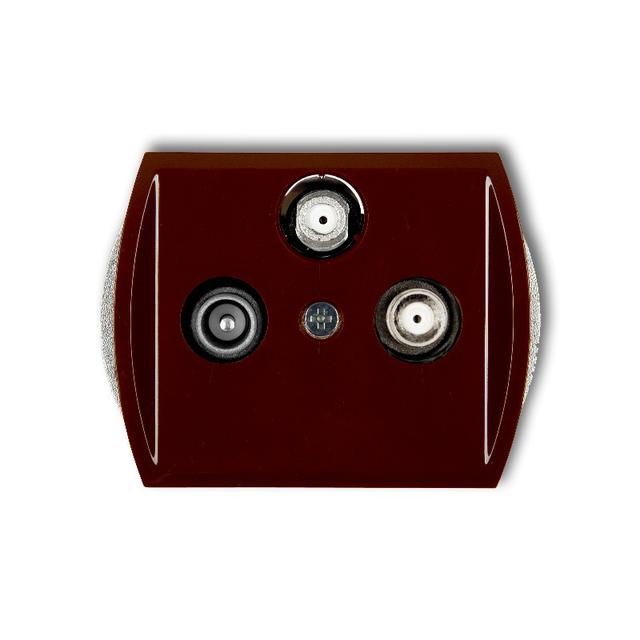 TREND Mechanizm gniazda abonenckiego 2 wyjścia SAT + TV brązowy