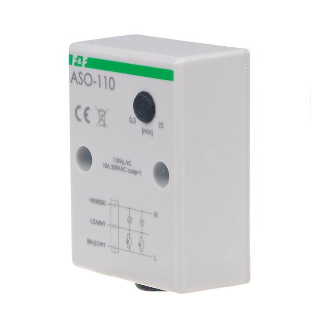 AUTOMAT SCHODOWY UN=110V, I=10A, OBUDOWA HERMETYCZNA, PRZEWÓD PRZYŁĄCZENIOWY 0,5M