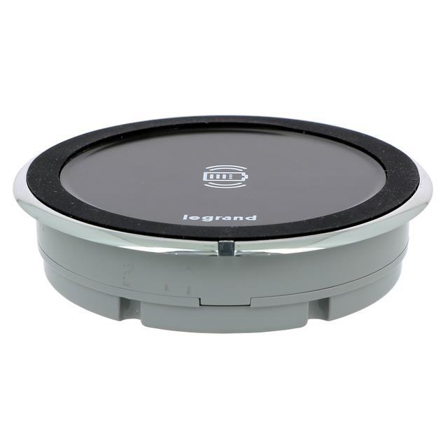 INCARA: DISQ 80 - ŁADOWARKA INDUKCYJNA-1X15W-CZARNY, Legrand