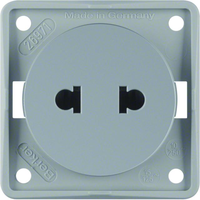 Integro Gniazdo z uziemieniem ''Australia'' 10 A antracyt mechanizm 962582505 962572506 HAGER