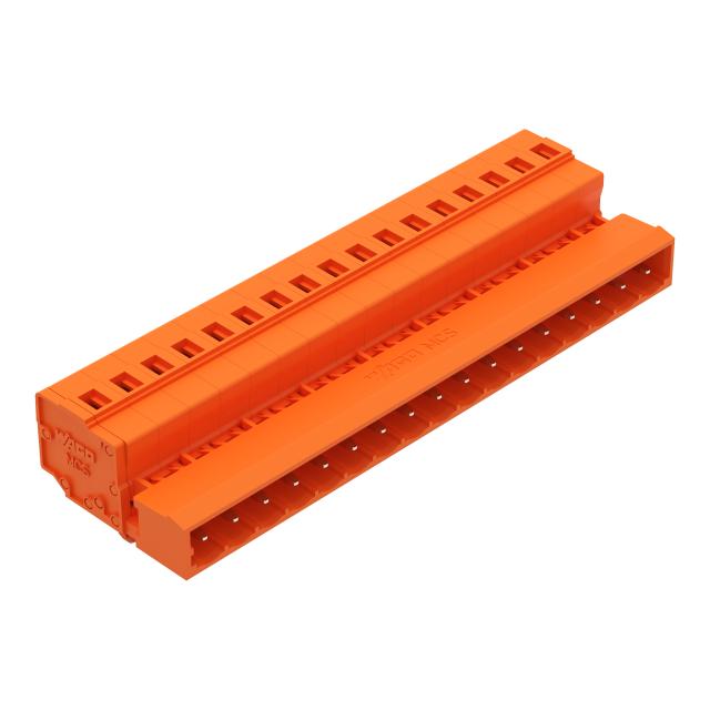 MCS-MIDI Classic wtyk 17-bieg. pomarańczowy raster 5,08 mm /25szt./ WAGO
