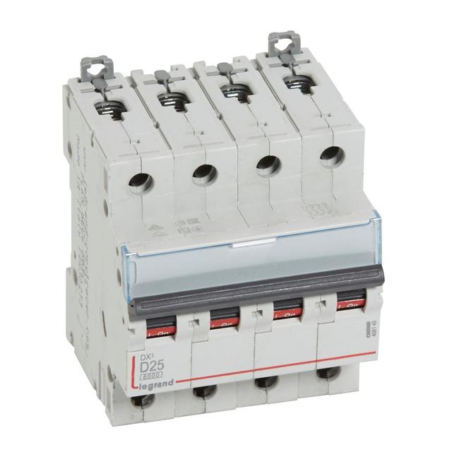 Wyłącznik Nadprądowy S 304 4P D25A 6kA DX3 408149 LEGRAND