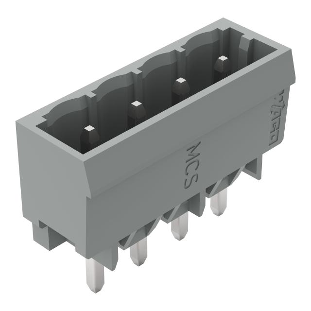 MCS-MIDI Classic wtyk 4-bieg. szary raster 5 mm /200szt./ WAGO