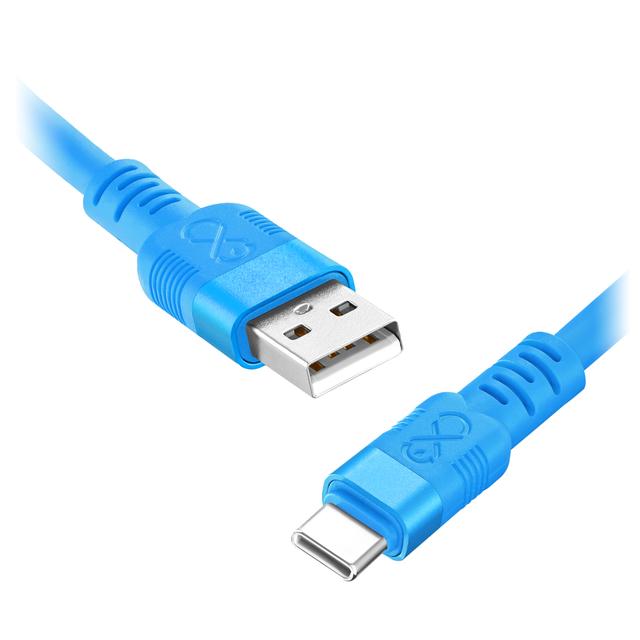 Kabel USB-A - USB-C eXc WHIPPY Pro, 0.9M (60W, szybkie ładowanie), kolor mix pastelowy* (*wysyłany l