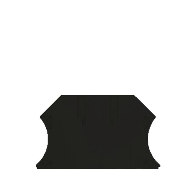 WAP 2.5-10 SW Płytka końcowa (styki), 56 mm x 1.5 mm, czarny /50szt./ 1050010000 WEIDMÜLLER