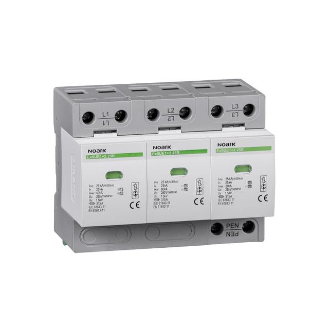 Ex9UE1+2 25R 3P 280 Ogranicznik przepięć typ T1+T2 280V AC 25kA wymienna wkładka 3P styk pomocniczy