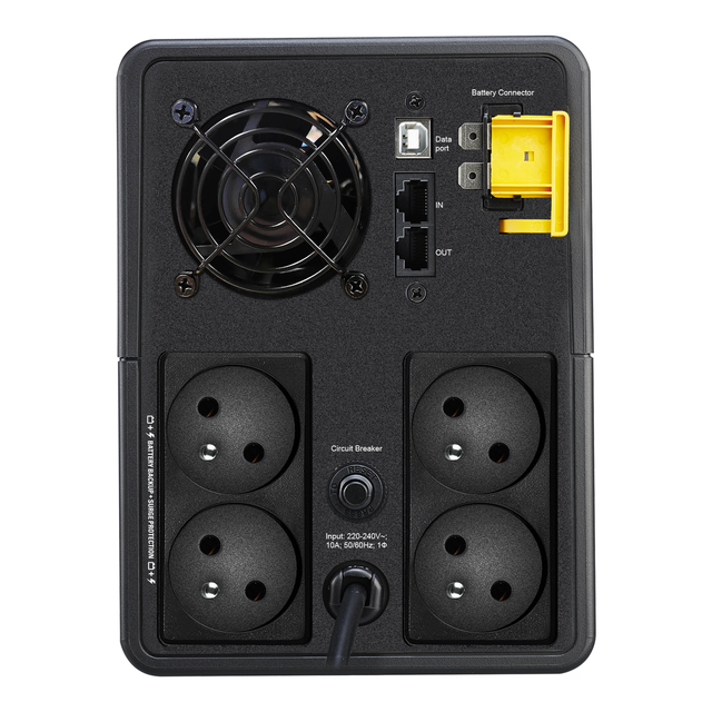 Zasilacz APC Back-UPS 2200VA/1200W wolnostojący 230V z 4 gniazdami wyjściowymi typu francuskiego BX2200MI-FR Schneider