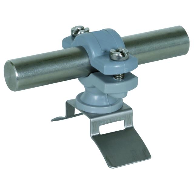 Wspornik do pręta uziemiającego 16 mm, do rury spustowej, stal nierdzewna NIRO