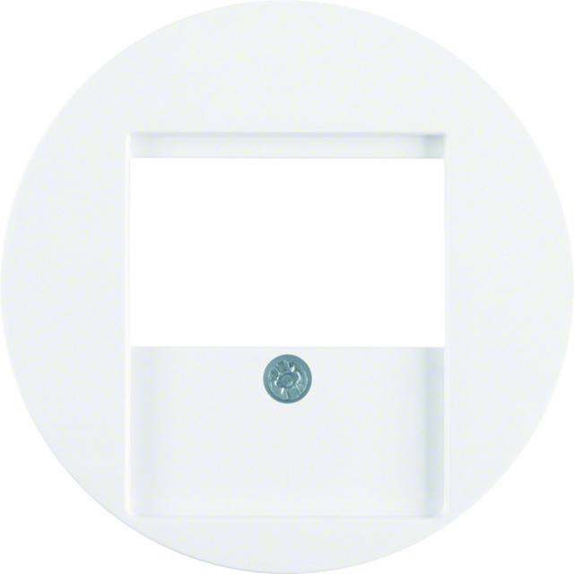 BERKER R.1/R.3 Płytka czołowa do gniazda głośnikowego biały 6810332089 HAGER