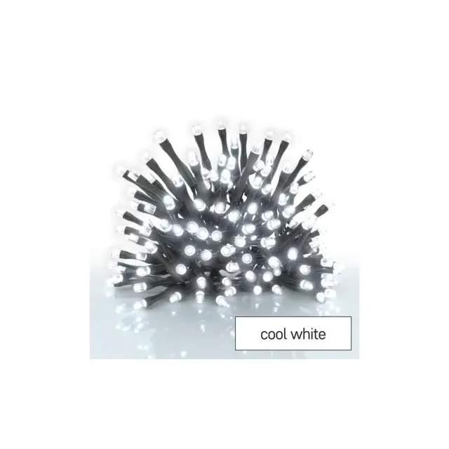 Lampki choinkowe LED Cluster, 40 LED 2,8 m, 3x AA, zimna biel, IP44, timer