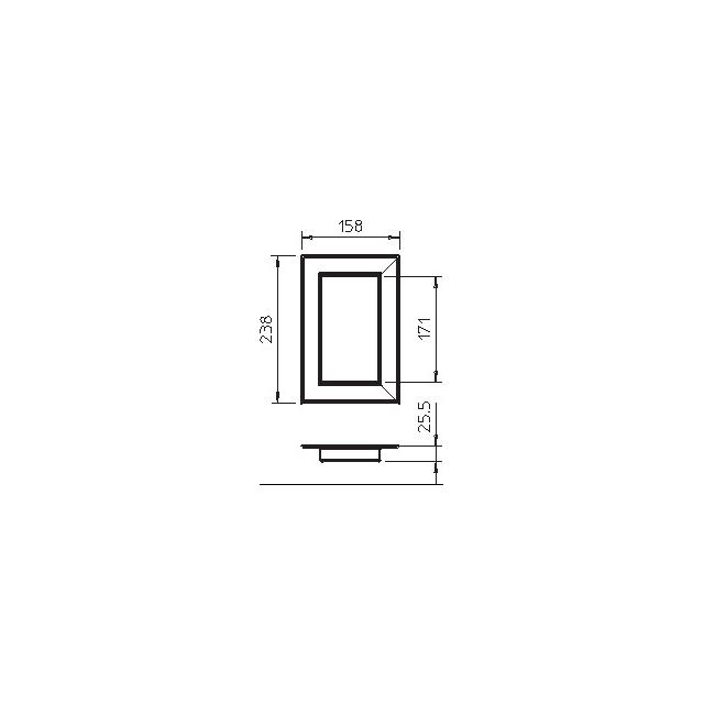 G-AWAG90170RW, Maskownica przejścia przez ścianę