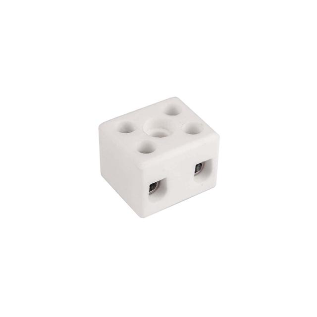 Złączka gwintowa porcelanowa 4mm² 2‑tory biała z 1 otworem do przykręcania CPO‑5A‑2P 80712516 SIMET