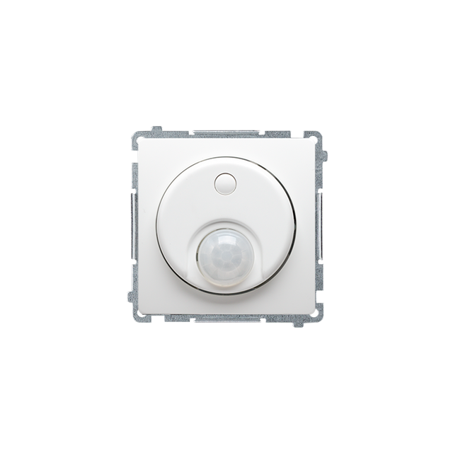 Simon Basic Łącznik z czujnikiem ruchu z przekaźnikiem 8(2) A 230V. Wymagana instalacja 3-przewodowa biały BMCR10P.01/11 KONTAKT