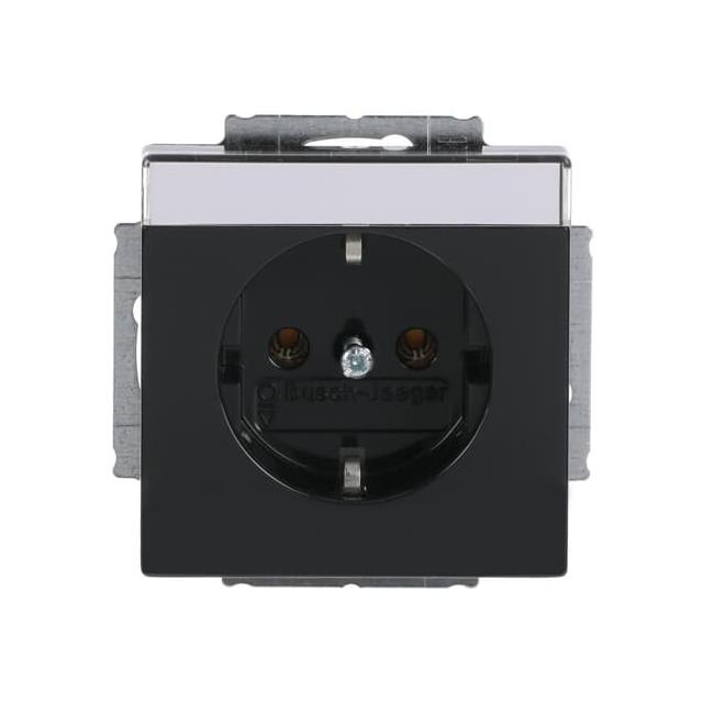 CARAT/FUTURE Gniazdo SCHUKO z polem opisowym Z uziemieniem, 2P+E antracyt 2CKA002011A3802 ABB