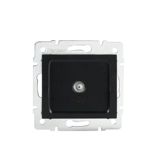 LOGI 02-1301-042 cm Gniazdo antenowe typu F LOGI 02-1301-042 cm kolor czarny mat KANLUX
