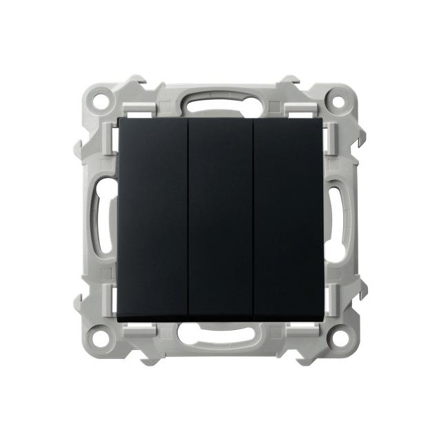 SZAFIR Łącznik potrójny - kolor czarny metalik