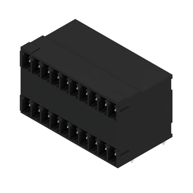 SCD-THR 3.81/20/90G 3.2SN BK BX Wtyki PCB (złącza płyty), 3.81 mm, Liczba biegunów: 20, kąt odejścia: 90° /50szt./ 1973810000 WEIDMÜLLER
