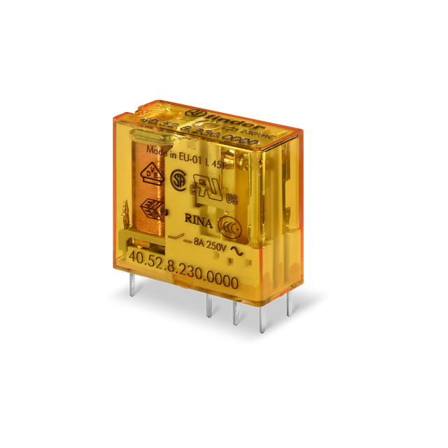 Przekaźnik miniaturowy serii 40: 2Z 8A 12V AC 40.52.8.012.0300 /50szt./ FINDER