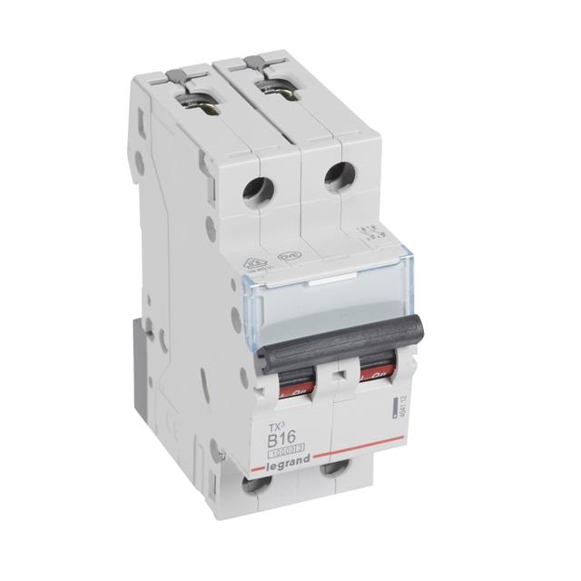 Wyłącznik Nadprądowy 2P B16A 10Ka AC S312 TX3 404112 LEGRAND