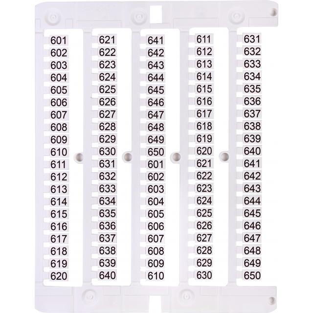 Oznacznik 601 do 650 (100 szt.) ES-NU0851601 003903089 ETI