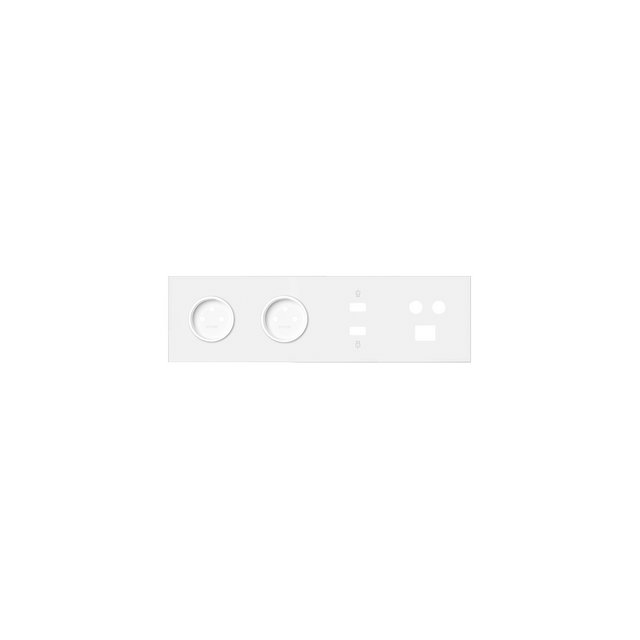Simon 100 Panel 4-krotny: 2 gniazda + HDMI + USB + TV/SAT+ RJ45 biały mat 10020406-230 KONTAKT