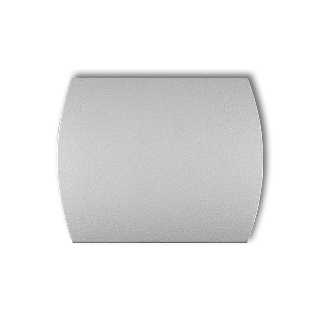 Klawisz pojedynczy do łączników TREND, LOGO srebrny metalik