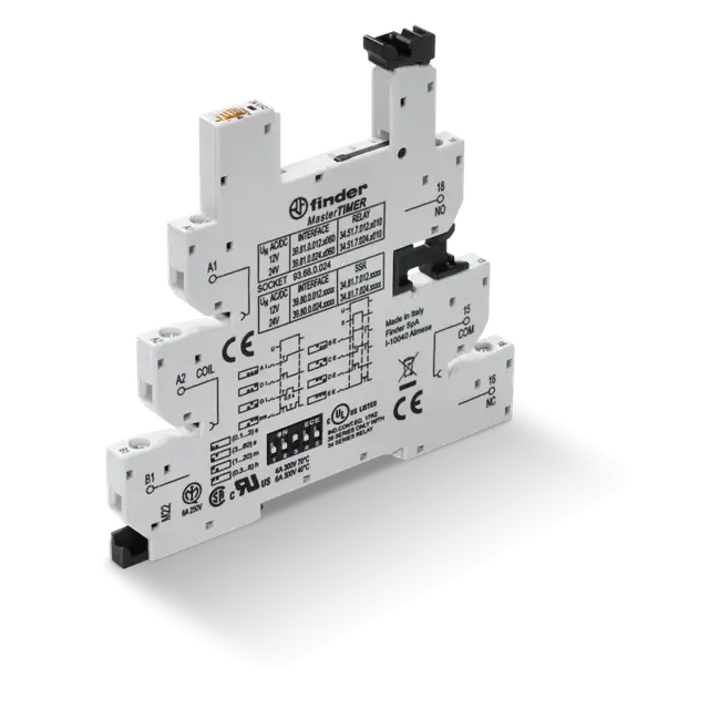 Gniazdo MasterTIMER do przekaźników serii 34; zaciski śubowe