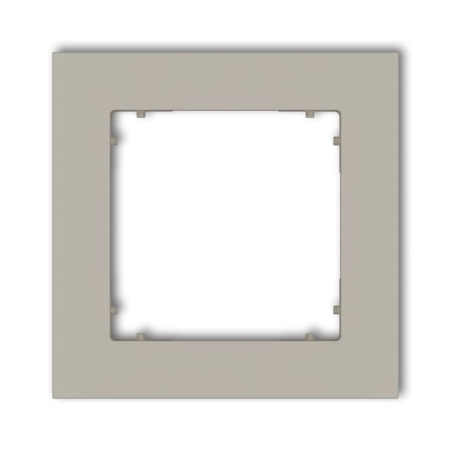 MINI Ramka pojedyncza kwadratowa z tworzywa taupe 60MR-1 KARLIK