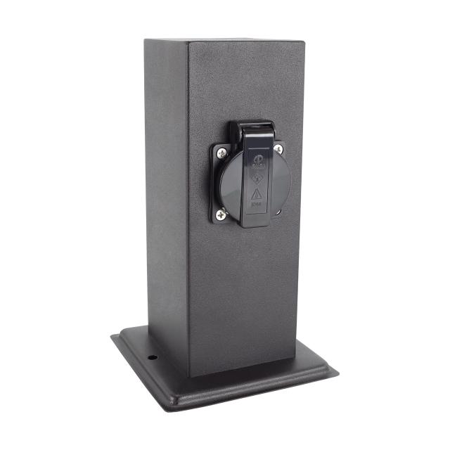 Gniazdo wtyczkowe PORT 22 2x230V D BLACK