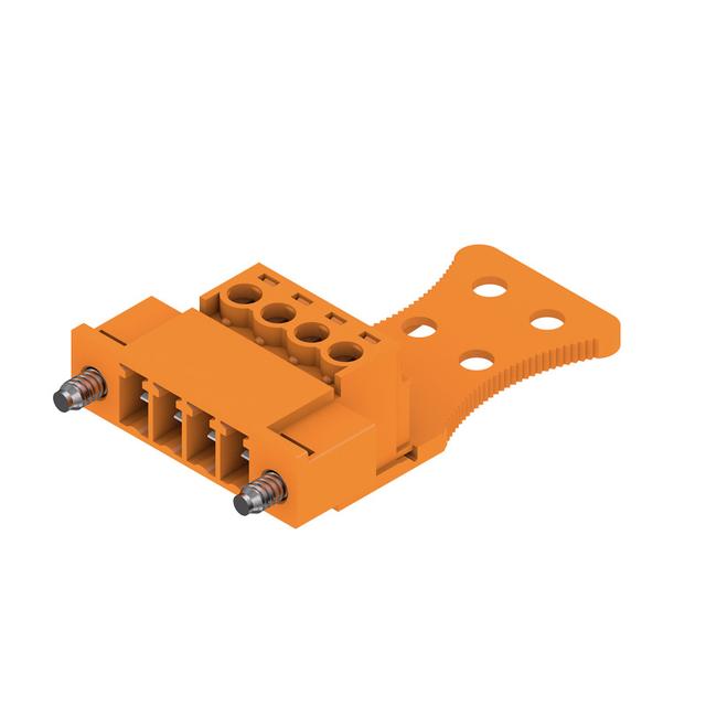 SCZ 3.81/04/180FIZE SN OR BX Wtyk PCB (złącze wiązki), 3.81 mm, Liczba biegunów: 4, Przyłącze z jarzmem /50szt./ 1237550000 WEIDMÜLLER