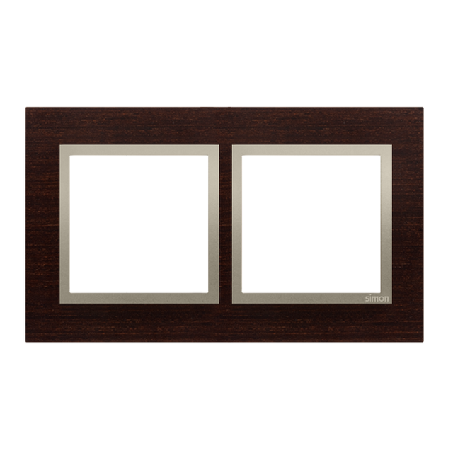Simon 54 Nature Ramka 2-krotna Nature-Drewno ZŁOTE WENGE IP20/IP44* (*IP44-należy zastosować zestaw uszczelek DUN2) DRN2/85 KONTAKT